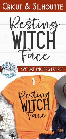 Resting Witch Face SVG SVG Wispy Willow Designs 