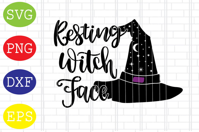 Resting Witch Face Witch Svg, Cauldron Svg, Halloween Svg, Fall Svg, Autumn Svg, Ghost Svg SVG DigitalSvgFiles 