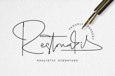 Restonasi - Realistic Signature Font Storytype Studio 