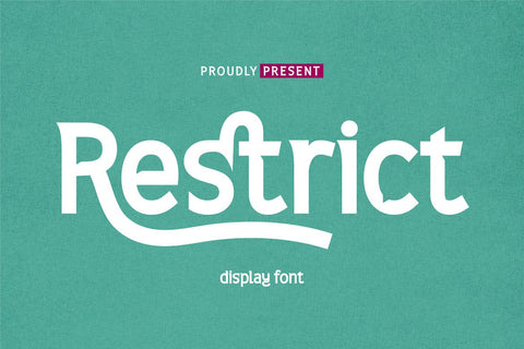 Restrict Font twinletter 
