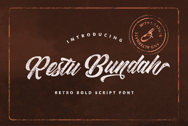 Restu Bundah - Retro Bold Script Font Font StringLabs 