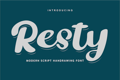 Resty Font twinletter 