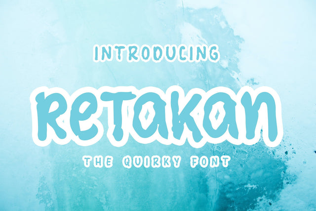 Retakan - Unique font Font LetterdayStudio 