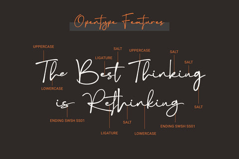 Rethinker - Stylish Signature Font Dumadistyle 