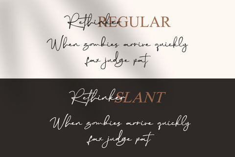 Rethinker - Stylish Signature Font Dumadistyle 