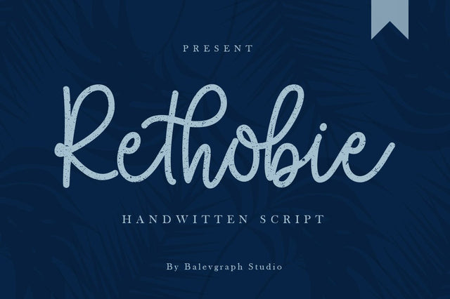 Rethobie Handwritten Script Font Font Balevgraph Studio 