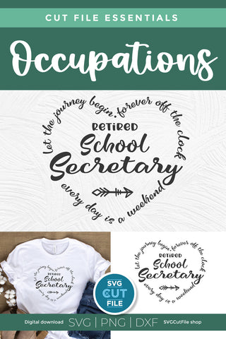 Retired School Secretary SVG SVG SVG Cut File 