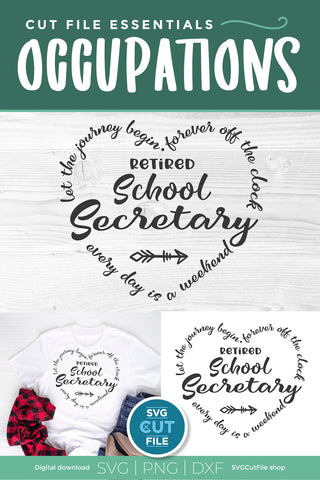 Retired School Secretary SVG SVG SVG Cut File 