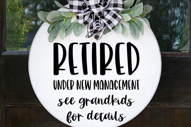 Retired Under New Management SVG So Fontsy Design Shop 