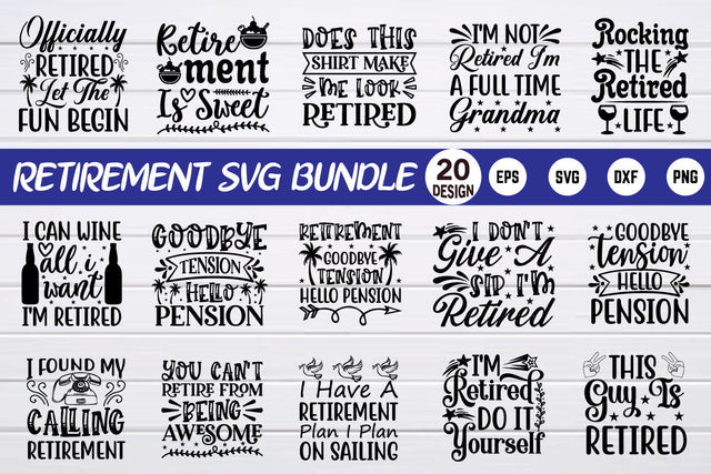 retirement svg bundle SVG sk.swapon Roy 