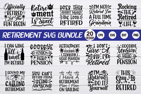 retirement svg bundle SVG sk.swapon Roy 