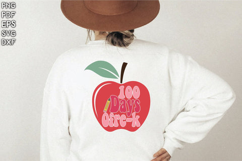 Retro 100 Day Of Pre-k Sublimation Creativeart88 