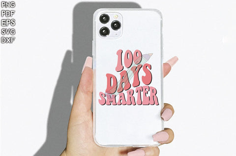Retro 100 Days Smarter Sublimation Creativeart88 
