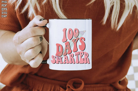 Retro 100 Days Smarter Sublimation Creativeart88 