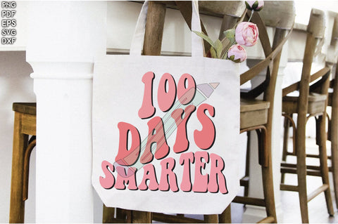 Retro 100 Days Smarter Sublimation Creativeart88 