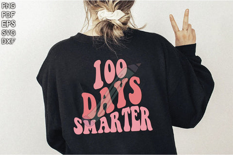 Retro 100 Days Smarter Sublimation Creativeart88 