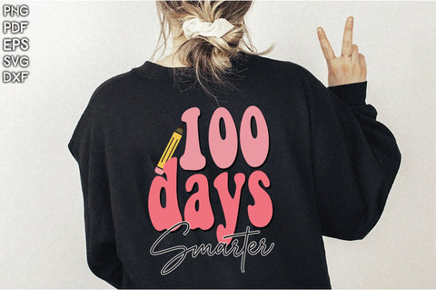 Retro 100 Days Smarter Vol-1 Sublimation Creativeart88 