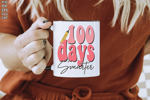 Retro 100 Days Smarter Vol-1 Sublimation Creativeart88 