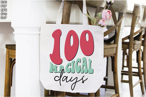 Retro 100 Macical Days Sublimation Creativeart88 