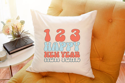 Retro 123 happy new year SVG SVGista 
