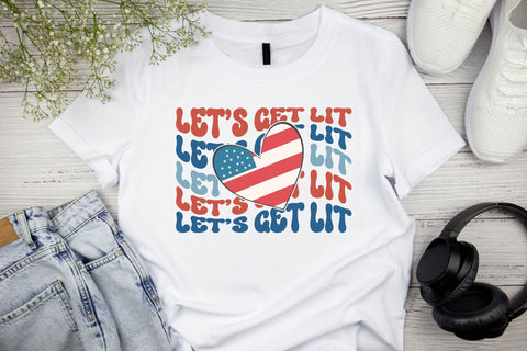 Retro 4th July Quotes Sublimation Bundle Sublimation Rupkotha 