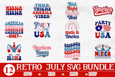 Retro 4th of July Bundle, Retro Sublimation SVG Bundle SVG Svgcraft 