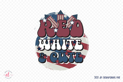 Retro 4th of July PNG Sublimation, Red White & Cute Sublimation CraftLabSVG 
