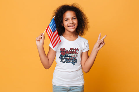 Retro 4th of July PNG | Sweet Land of Liberty Sublimation CraftLabSVG 