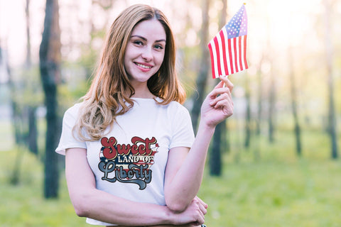 Retro 4th of July PNG | Sweet Land of Liberty Sublimation CraftLabSVG 
