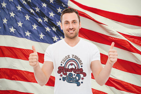 Retro 4th of July PNG | Thick Thighs America Vibes Sublimation CraftLabSVG 