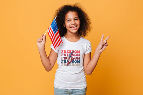 Retro 4th of July Sublimation - Freedom PNG Sublimation CraftLabSVG 