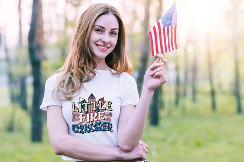 Retro 4th of July Sublimation | Little Firecracker PNG Sublimation CraftLabSVG 