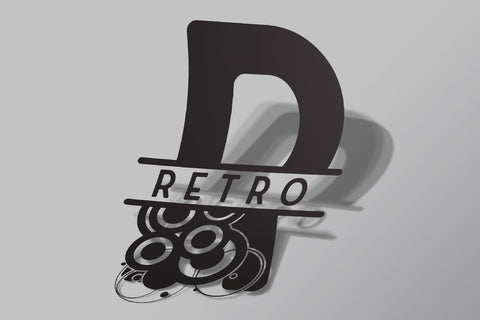 Retro Abstract Split Alphabet A-Z svg eps ai png pdf SVG zafrans studio 