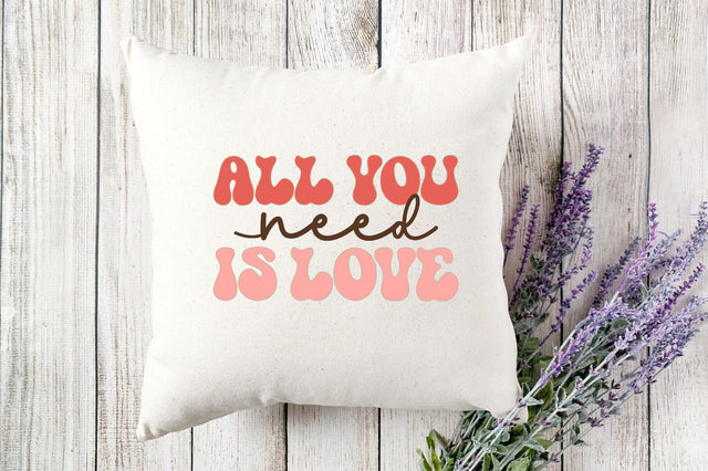 Retro All you Need is Love SVG SVGista 