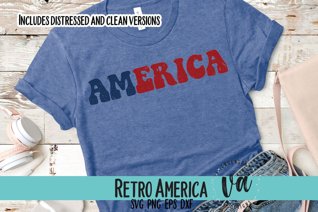 Retro America SVG - So Fontsy