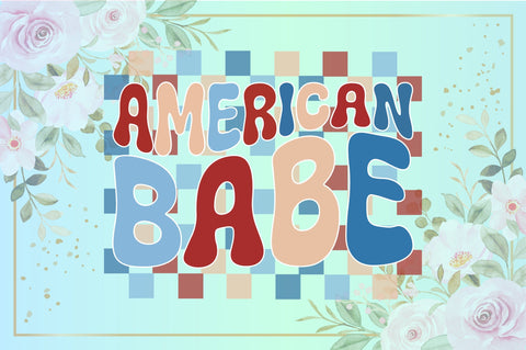 Retro American Babe Sublimation Creativeart88 