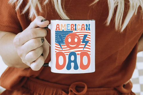 Retro American Dad Sublimation Creativeart88 