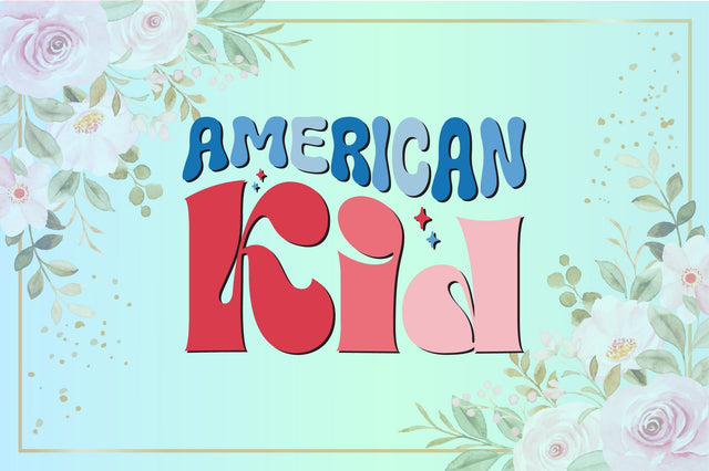 Retro American Kid Sublimation Creativeart88 