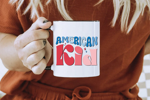 Retro American Kid Sublimation Creativeart88 