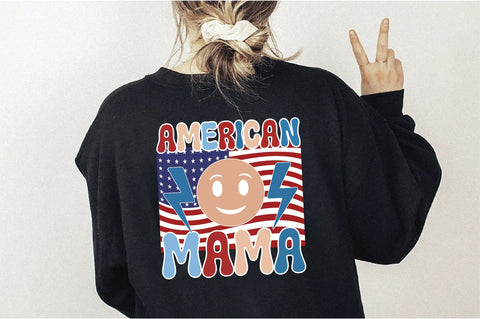 Retro American Mama Sublimation Creativeart88 