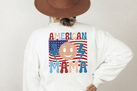 Retro American Mama Sublimation Creativeart88 