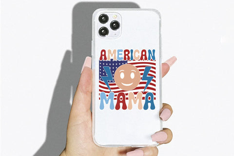 Retro American Mama Sublimation Creativeart88 