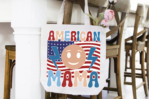 Retro American Mama Sublimation Creativeart88 