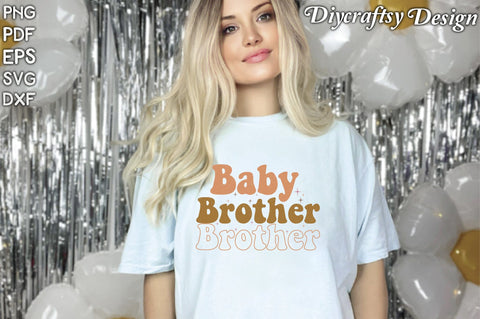 Retro Baby Brother Sublimation Sublimation Creativeart88 
