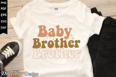 Retro Baby Brother Sublimation Sublimation Creativeart88 