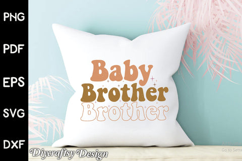 Retro Baby Brother Sublimation Sublimation Creativeart88 