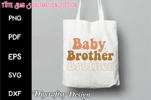 Retro Baby Brother Sublimation Sublimation Creativeart88 