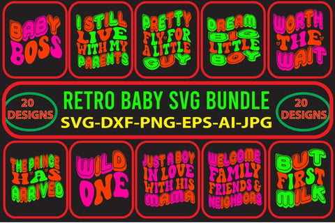 RETRO-BABY-SVG-BUNDLE SVG Syaman 