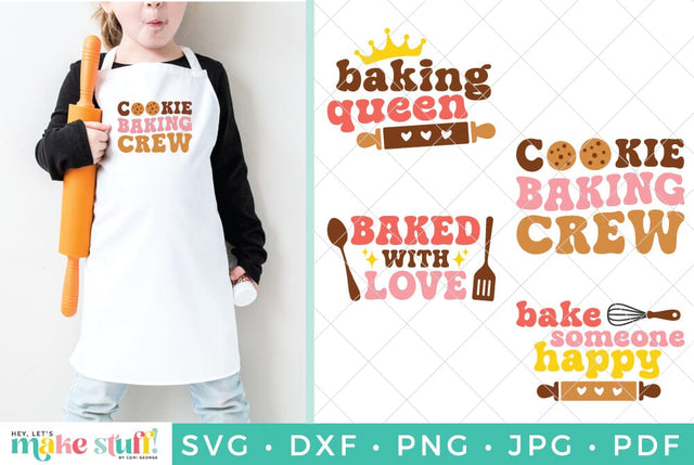 Retro Baking SVG Bundle SVG Hey Let's Make Stuff 