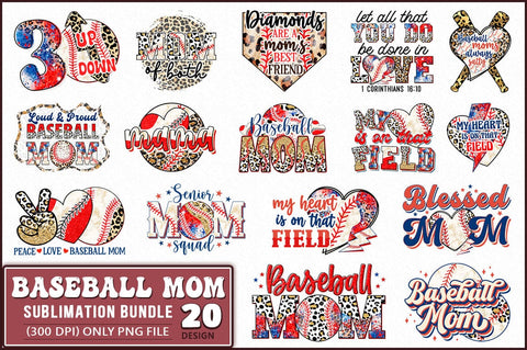 Retro Baseball Mom Sublimation Bundle SVG Shetara Begum 